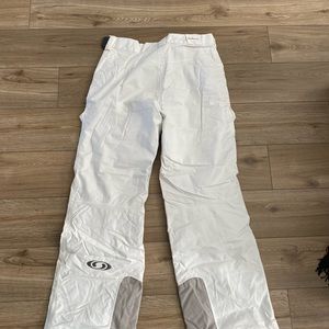 White Salomon Women’s Ski Pants